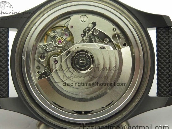 MIROTIME 0401 Modern PILOT IW389001 ZF 1:1 Best Edition Ceramic Case Black Dial on Nylon Strap A7750 (Same Function As Genuine) 7158